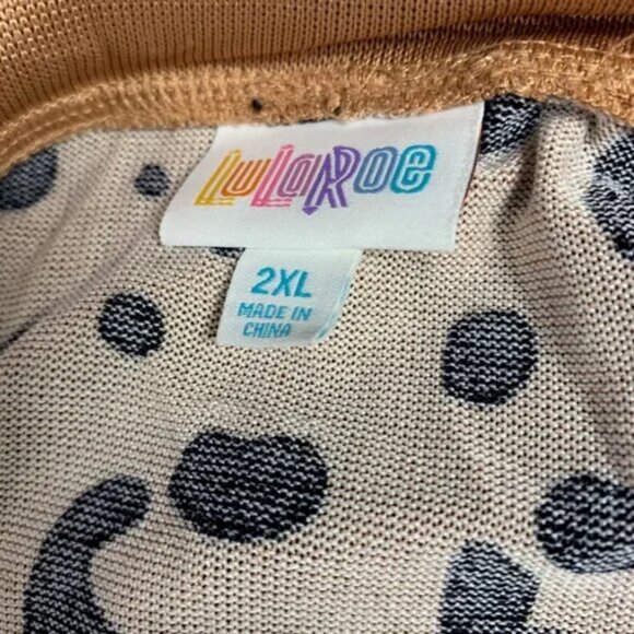 LULAROE Cheryl Cardigan Leopard Print Knit Sweater Button Up Stretch - Picture 4 of 5